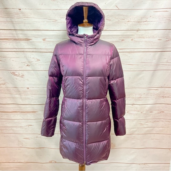Eddie Bauer Luna Peak Iridescent Waterproof Goose Down Puffer Hooded Parka - Picture 1 of 16